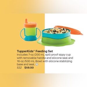 Tupperware’s TupperKids Complete Feeding Set